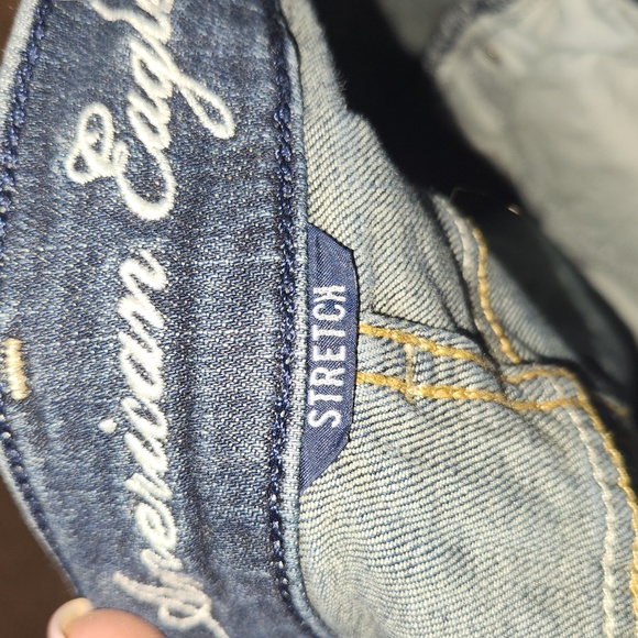 American Eagle Outfitters Dark Wash Shorts Stretch Size 4 - Picture 4 of 4